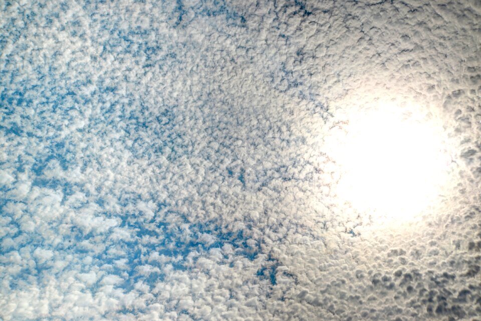 Blue clouds sunset