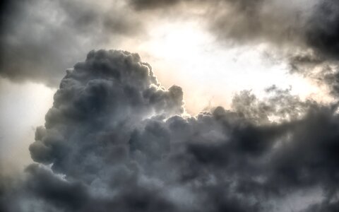 Hdr clouds nature photo