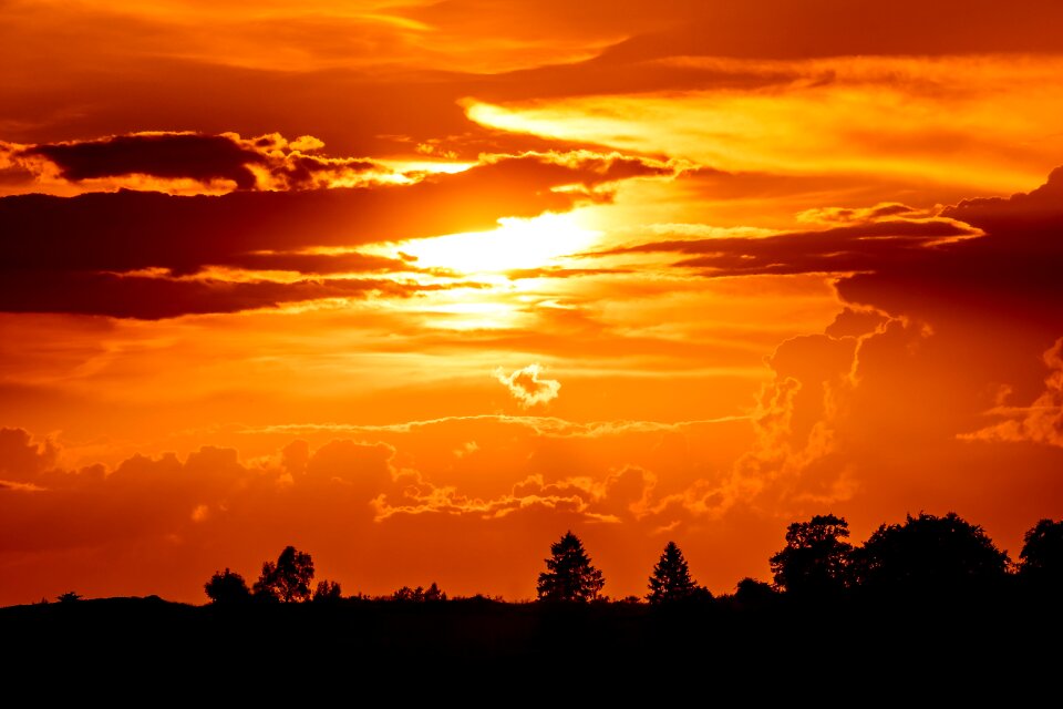 Sun abendstimmung afterglow