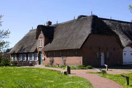 Thatched roof architecture mecklenburg photo