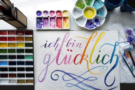 Brushstroke paint watercolor