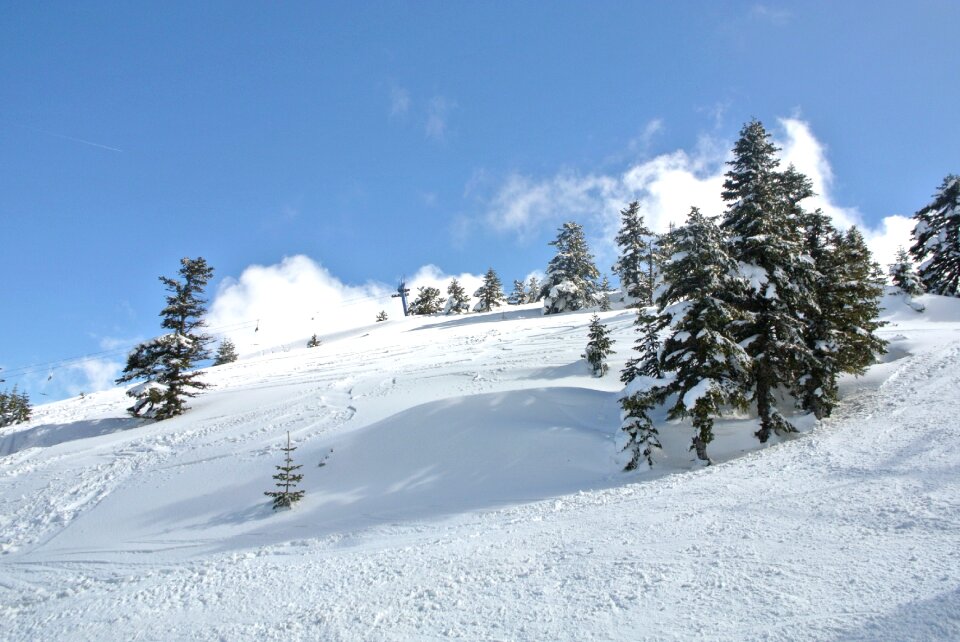 Mountains winter outdoors