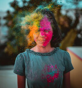 Rainbow women expression