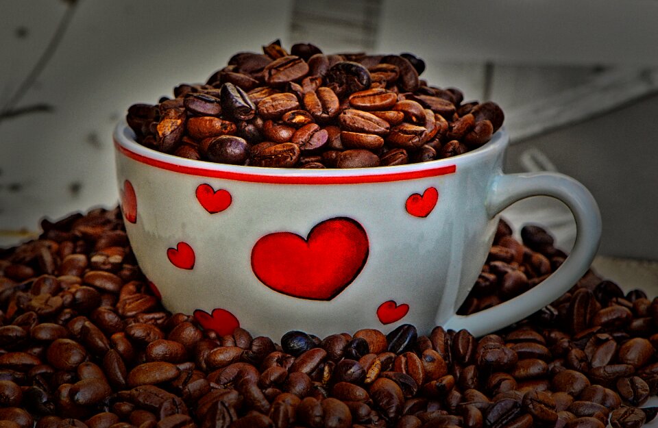 Coffee cup caffeine roasted