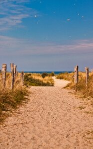 Sea sky sand