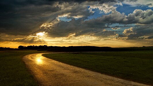 Clouds sunset nature