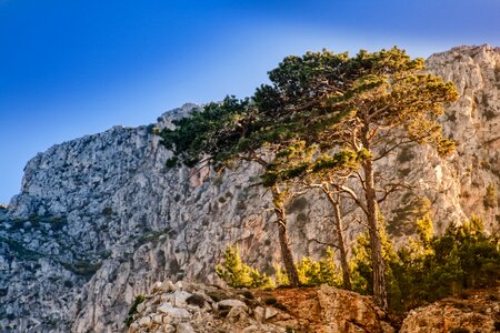 Rock mountains landscape