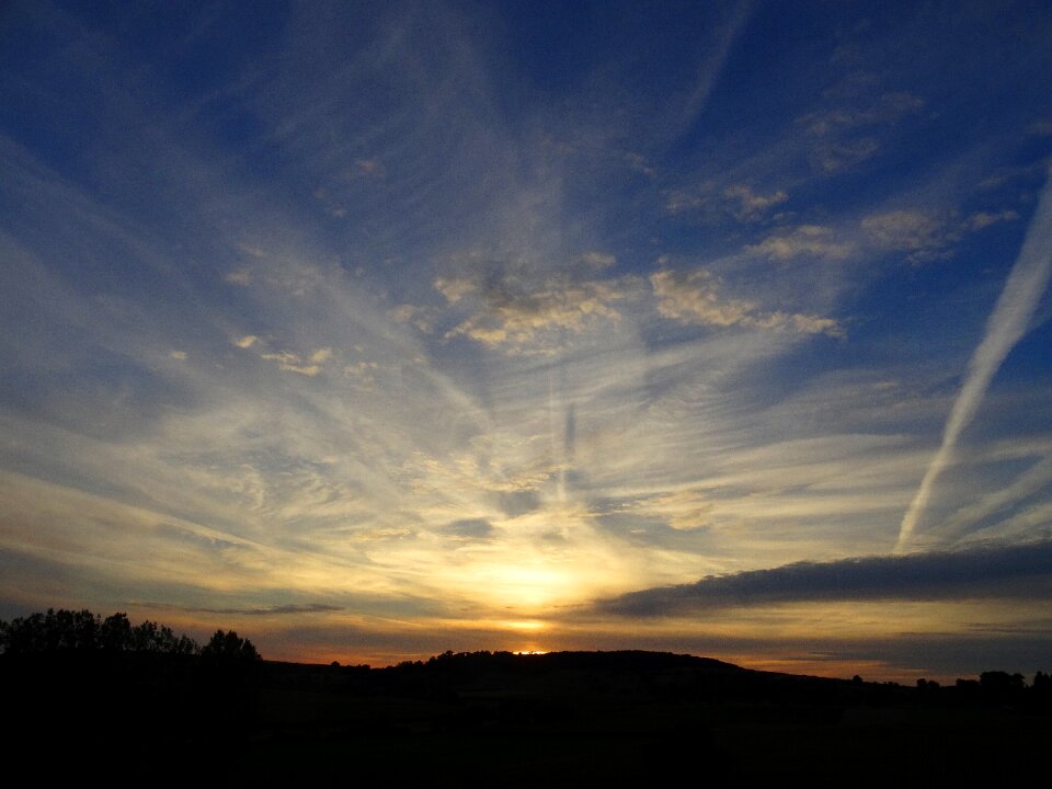 Twilight clouds sky