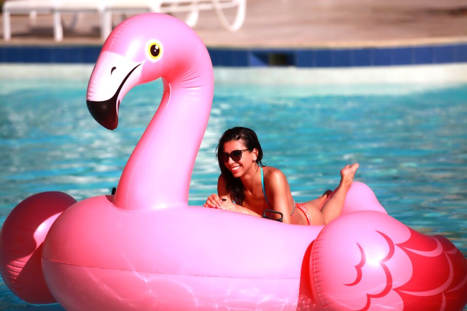 Water inflatable rosa