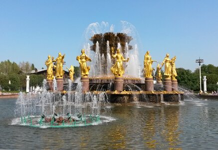 Russia soviet fountain photo