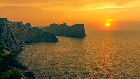 Sea sunset landscape photo
