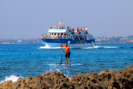 Board stand sea