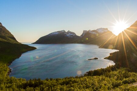 Scenic nordic sea
