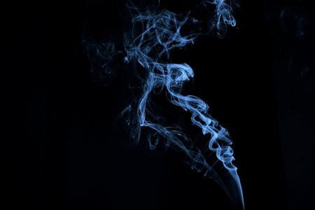 Swirls vape black smoke photo