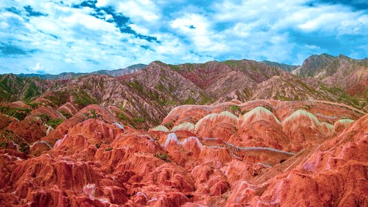 Red mountain danxia photo