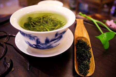 Green tea tea tea ceremony photo
