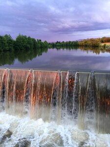 Waterfall idyllic landscape photo