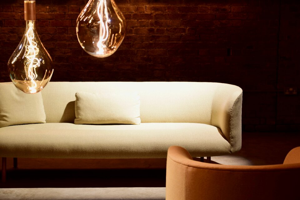 Light bulbs chairs sofas