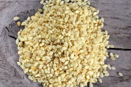 Sesame spices krupnyj plan