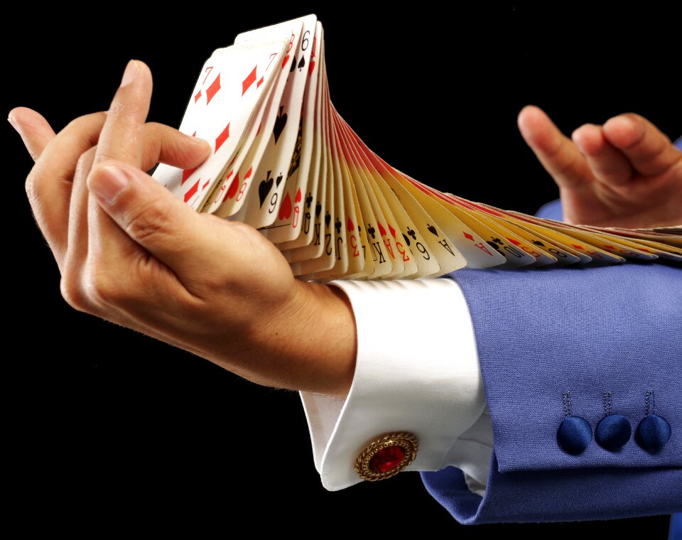 Magician magic flourish