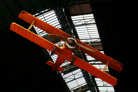 Old airplane fly