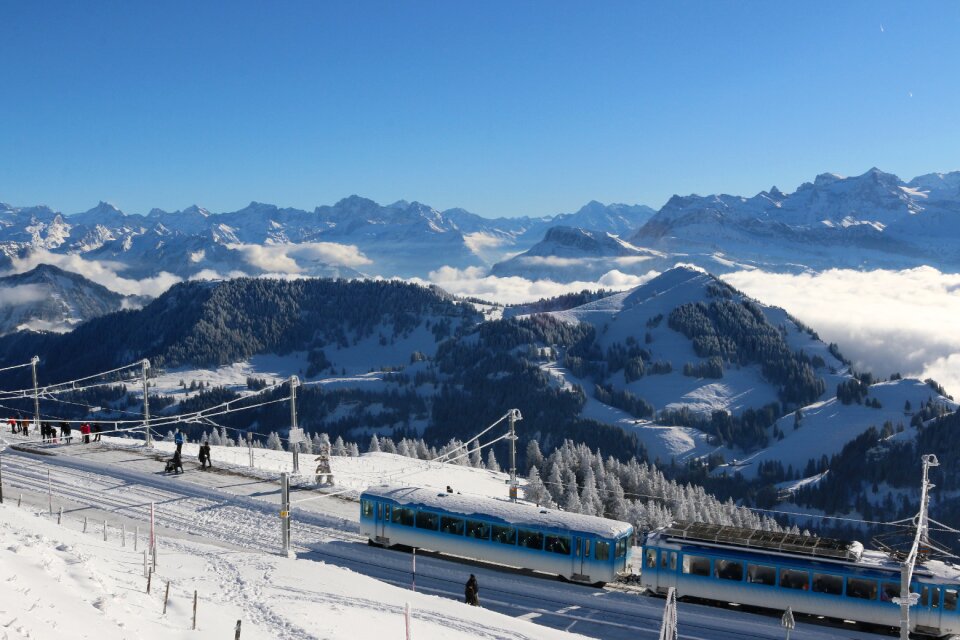 Snow mountain winter travel