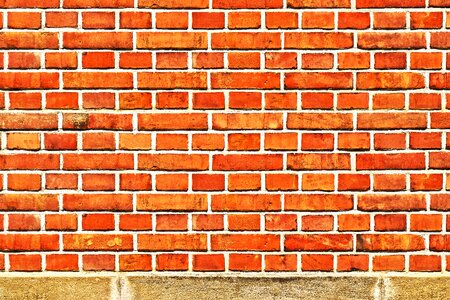 Brick wall joints pattern
