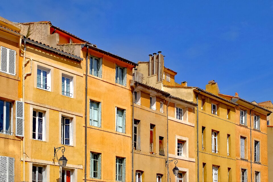 Facade colorful ancient