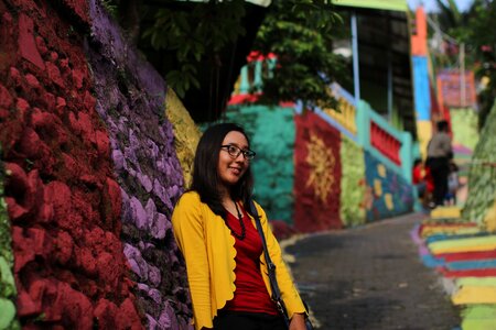 Brick road indonesia rainbow village