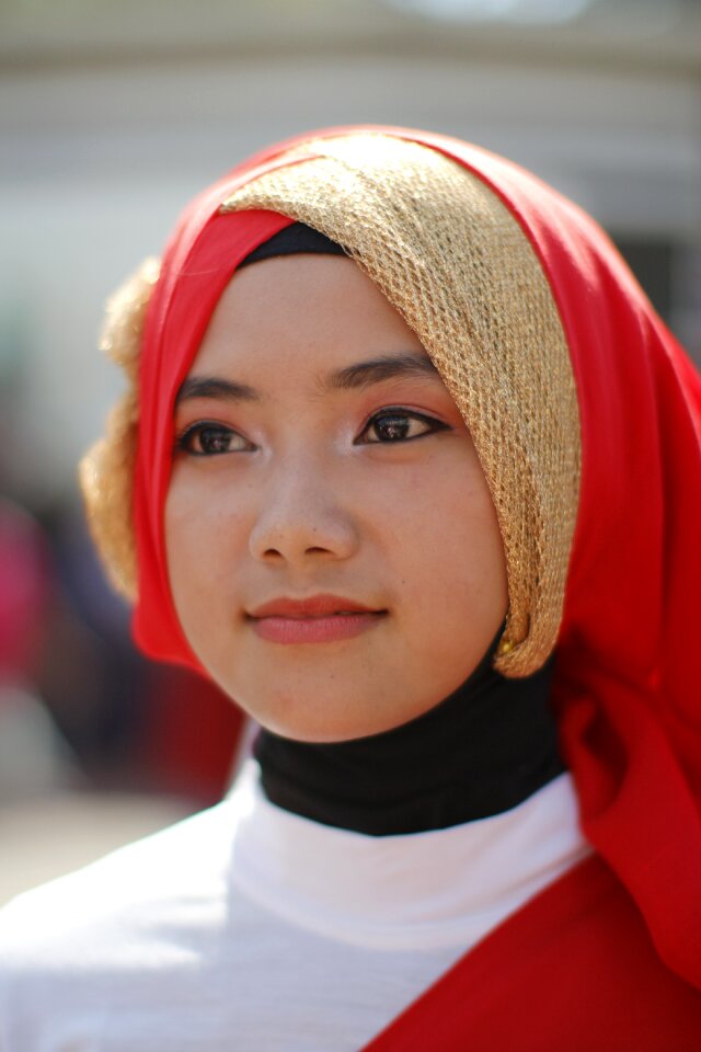 Wear hijab moslem