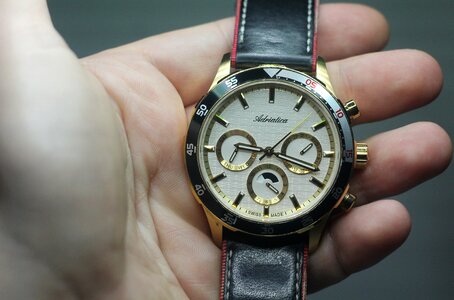 Adriatica clock a watch band