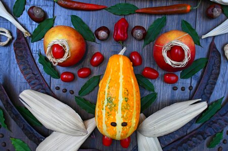 Facial pumpkin october
