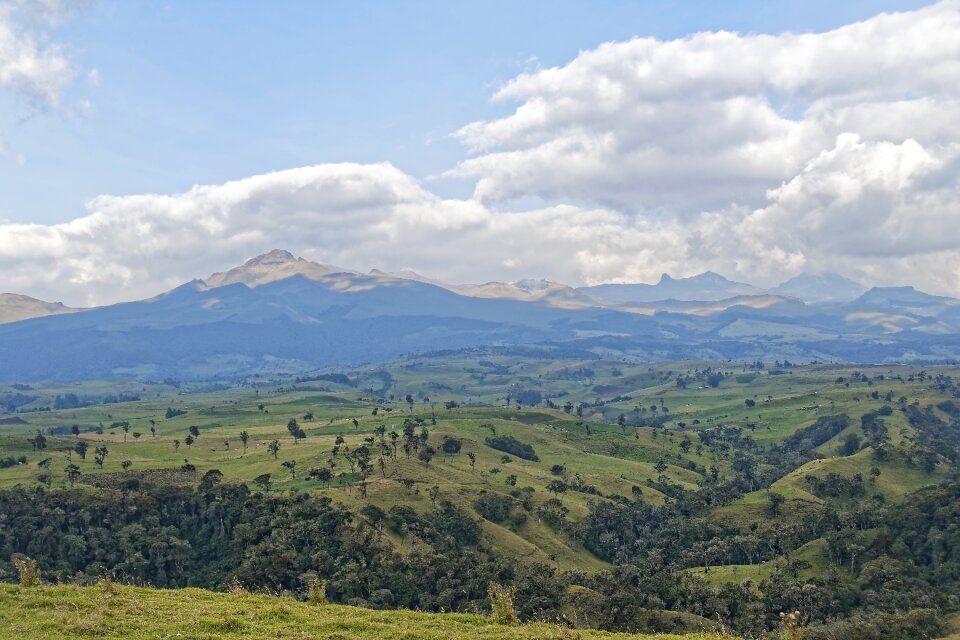 Volcano travel landscape