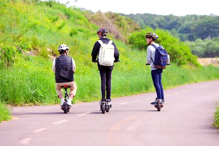 Electric bike road board photo