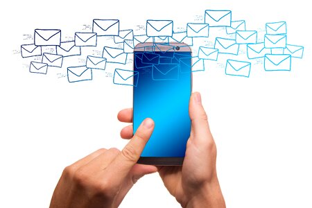 Letters smartphone mobile phone