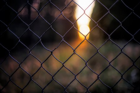Cage prison light photo