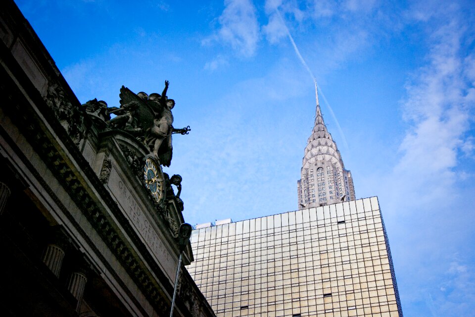 Manhattan skyscrapers downtown