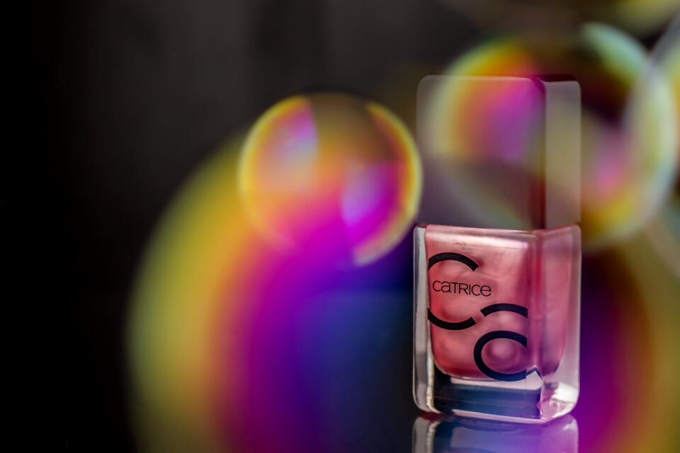 Colorful glass bottle bottle
