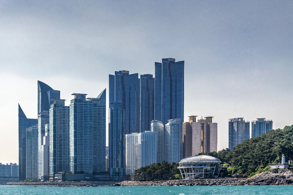 Dongbaek island busan sea