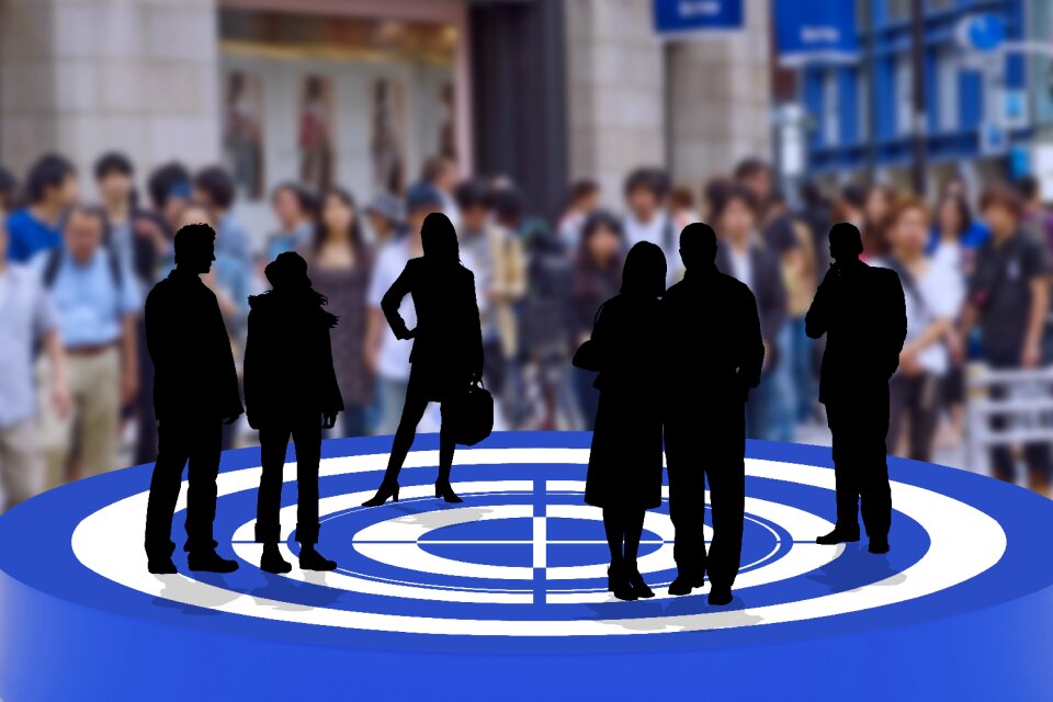 Selection silhouettes marketing