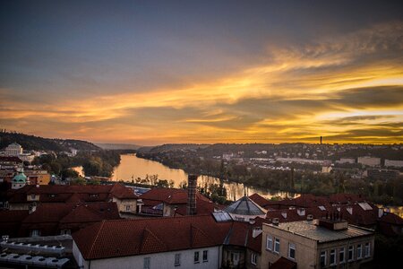 City panorama twilight