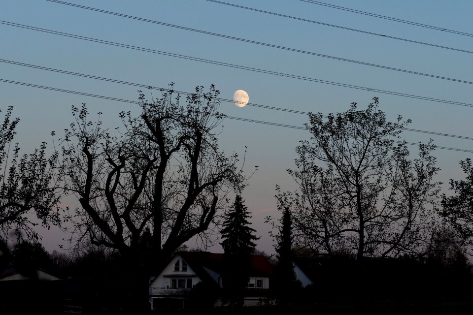 Landscape dark sky