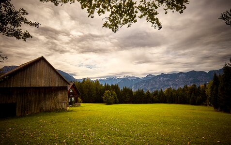 Lawn autumn alm photo