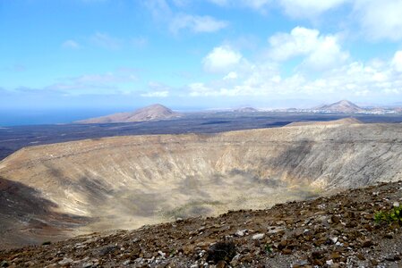 Canary islands volcanic landscape island photo