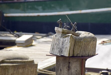 Wood artwork fish