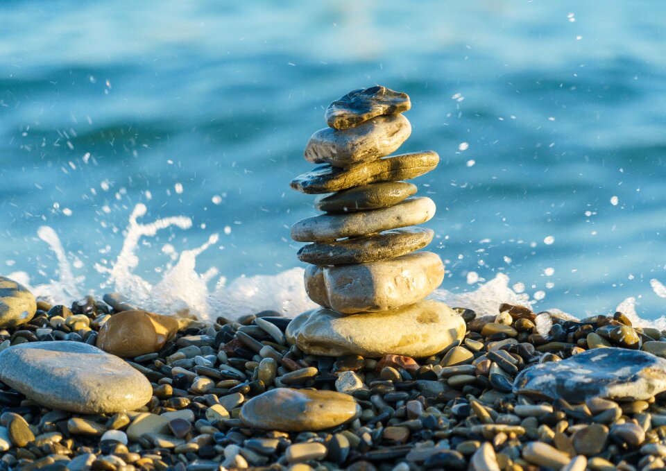 Stones sea beach