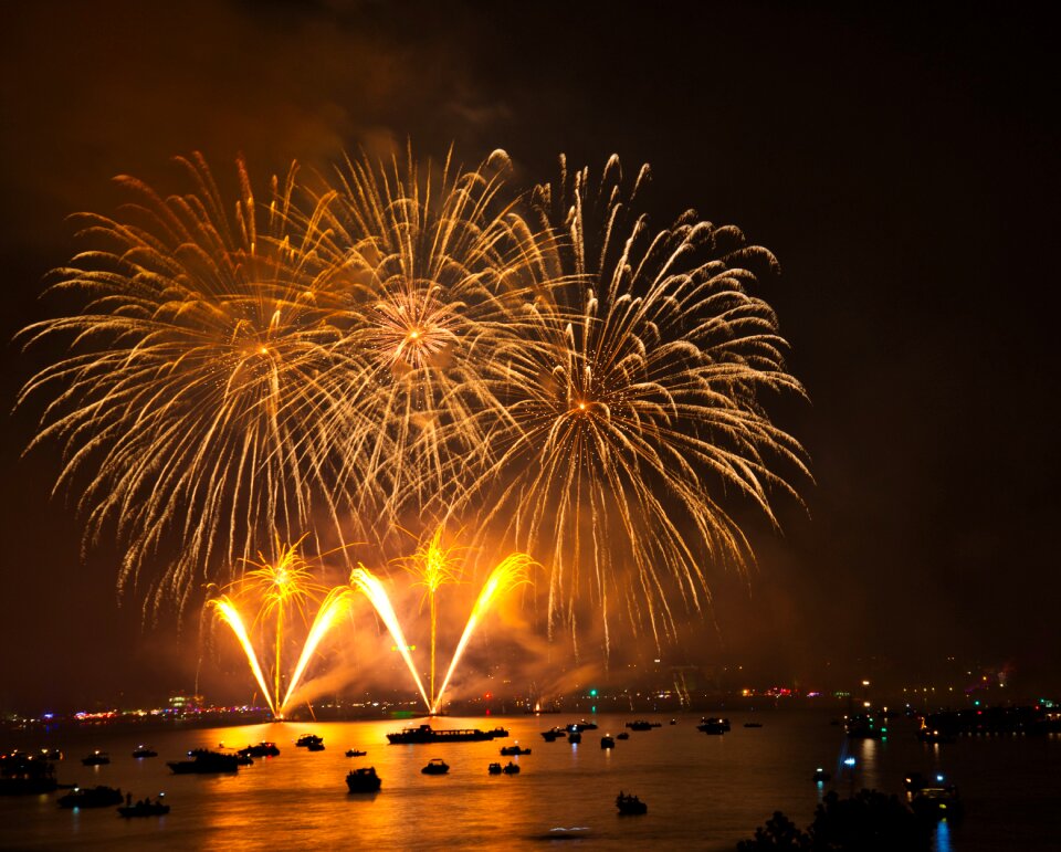 Celebration explosion fire