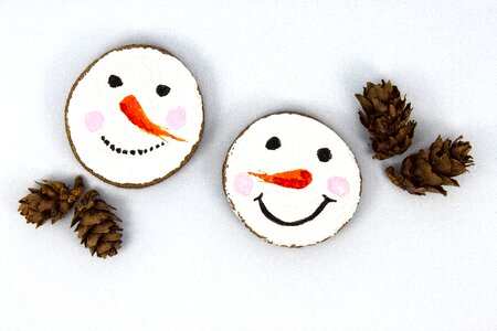Christmas deco wooden disc
