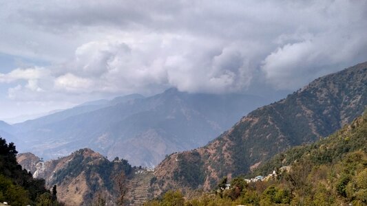 Hilly himachal clouds photo