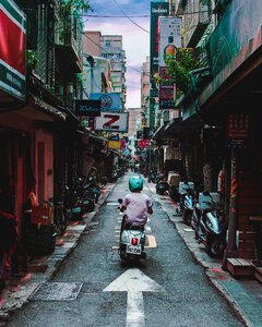Taiwan scooter street